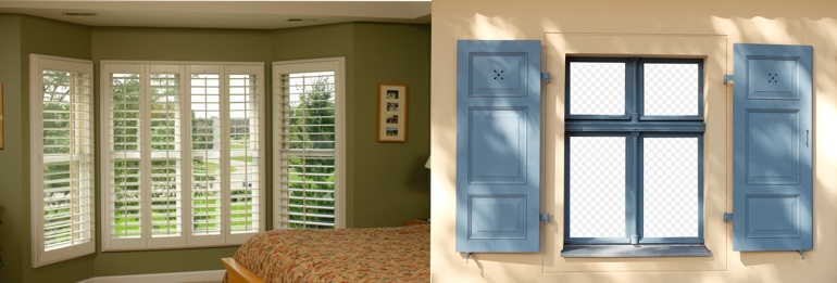 Interior and exterior shutters